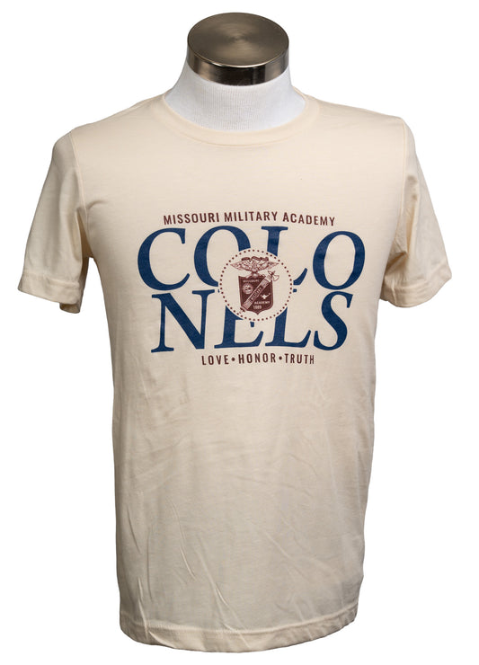 T-Shirt  - MMA Colonels w/ Crest  cream