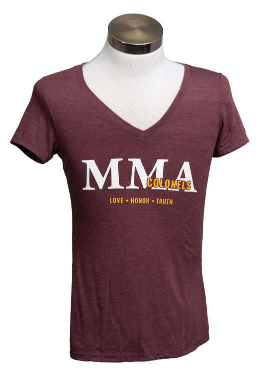 T-Shirt  - V-neck MMA Love, Honor, Truth