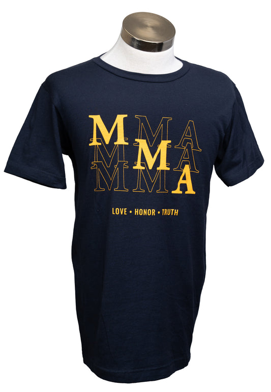 T-Shirt  - MMA Tripled - navy